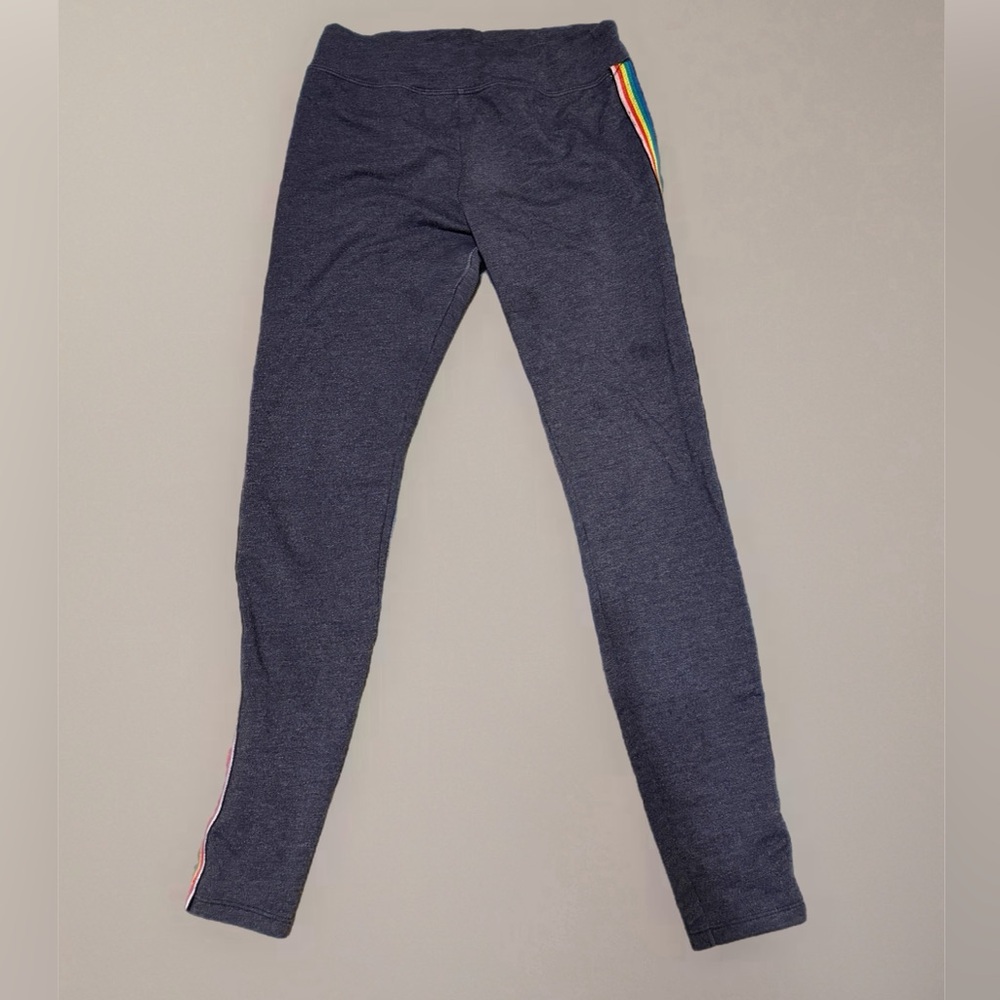 Sundry Rainbow Stripe Joggers Navy Size 2 Made in USA